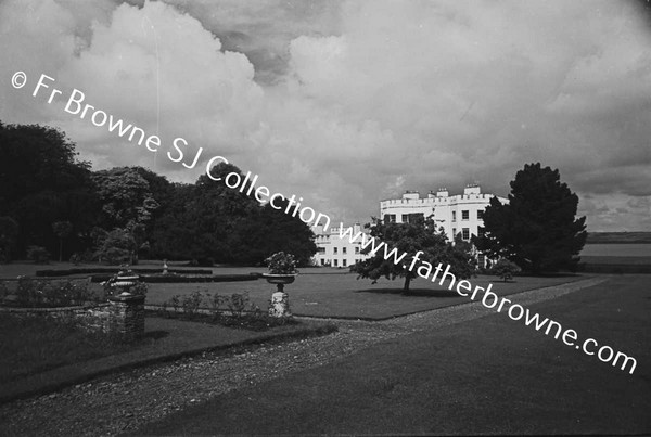 GLIN CASTLE  GARDEN WITH CASTLE (WIDE ANGLE)